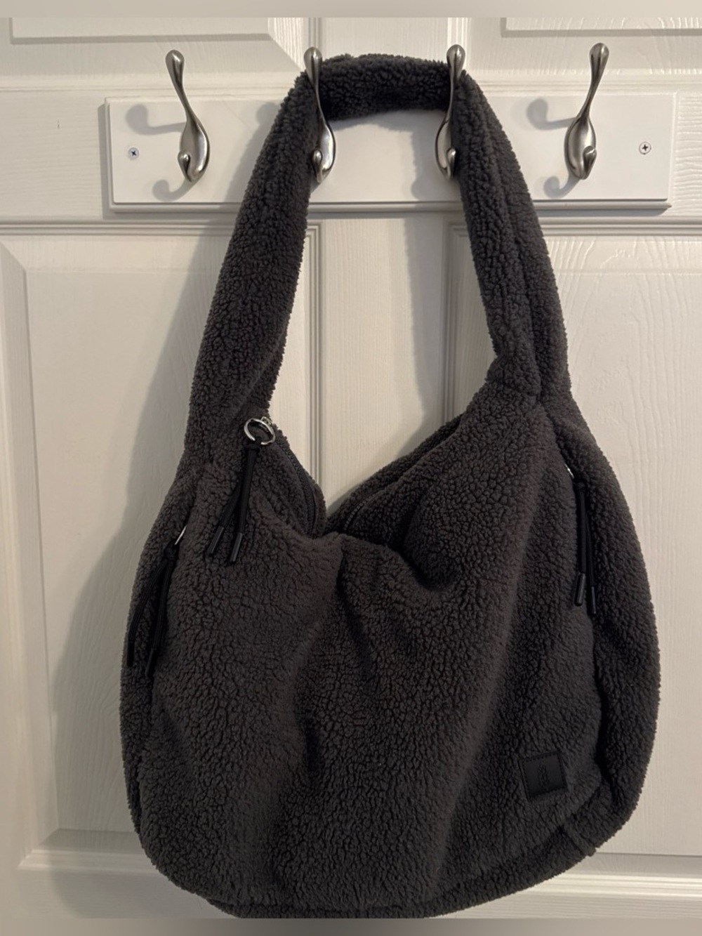 FP Movement by Free People Cozy Sherpa Carryall Bag - Charcoal NWOT